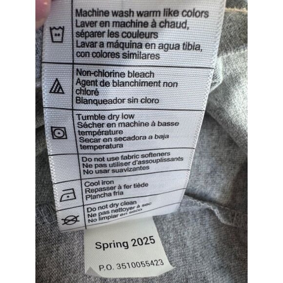 Carhartt Loose Fit Size XL T-Shirt Pocket Work Shirt Crewneck Long Sleeve Gray N - Picture 4 of 6